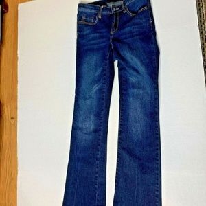 Karen Kane Womens Sz 8 Jeans Denim STyle L57071 Cut 36689 Bootcut 13.75 in Waist